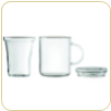 Glass Mug with Strainer